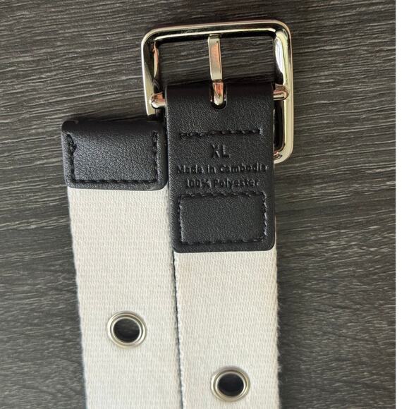 Black And White Checkered Belt‎ Unisex Size XL - Picture 4 of 5